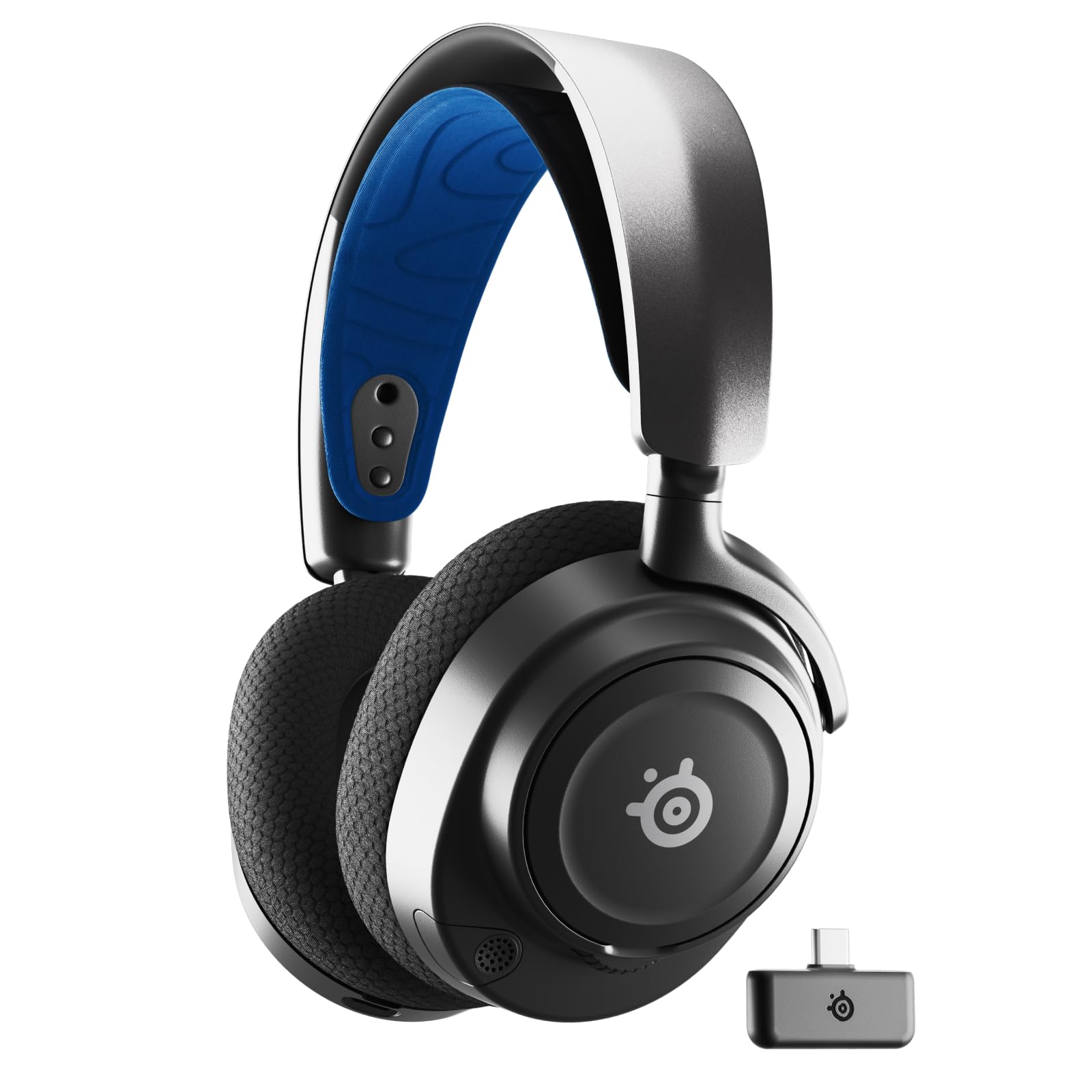 SteelSeries Arctis Nova 7P Wireless Gaming Headset for PS5, PC, Switch & Mobile - Dual 2.4GHz + Bluetooth Connectivity - 38H Battery - ClearCast Gen 2 AI Mic - Perfect for Competitive Gaming & Mobile Entertainment