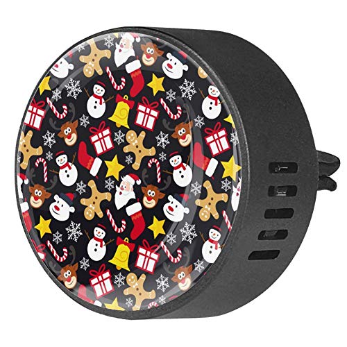 Christmas Snowman Car Air Freshener - Reindeer & Snowflake Scented Vent Clip Diffuser for Auto, Office, Home - Holiday Gingerbread & Candy Cane Fragrance - Perfect for Car, Bathroom, Bedroom & Gift Giving - Ocean Breeze Scent