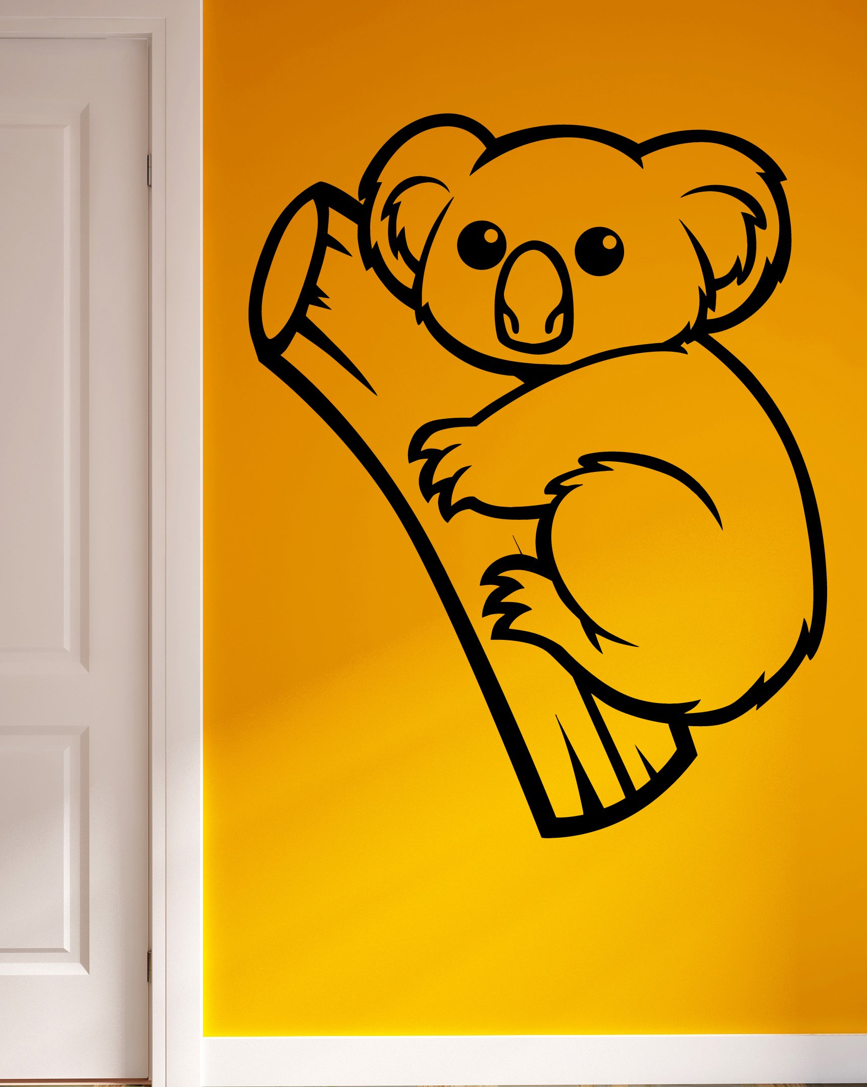 Funny Australian Koala Wall Vinyl Stickers - Cool Animal Decals for Home, Office & Nursery Decor | Removable Peel & Stick Art for Bedroom, Living Room & Kids Room