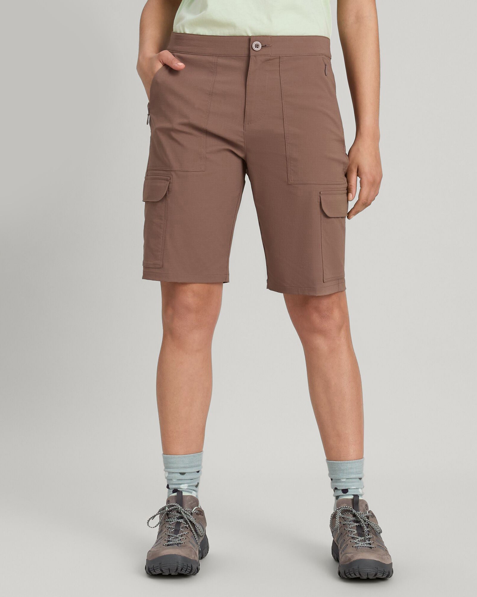 Women's Miro 10 Bermuda Shorts - Comfortable Casual Taupe Shorts for Summer | Perfect for Beach, Travel & Everyday Wear