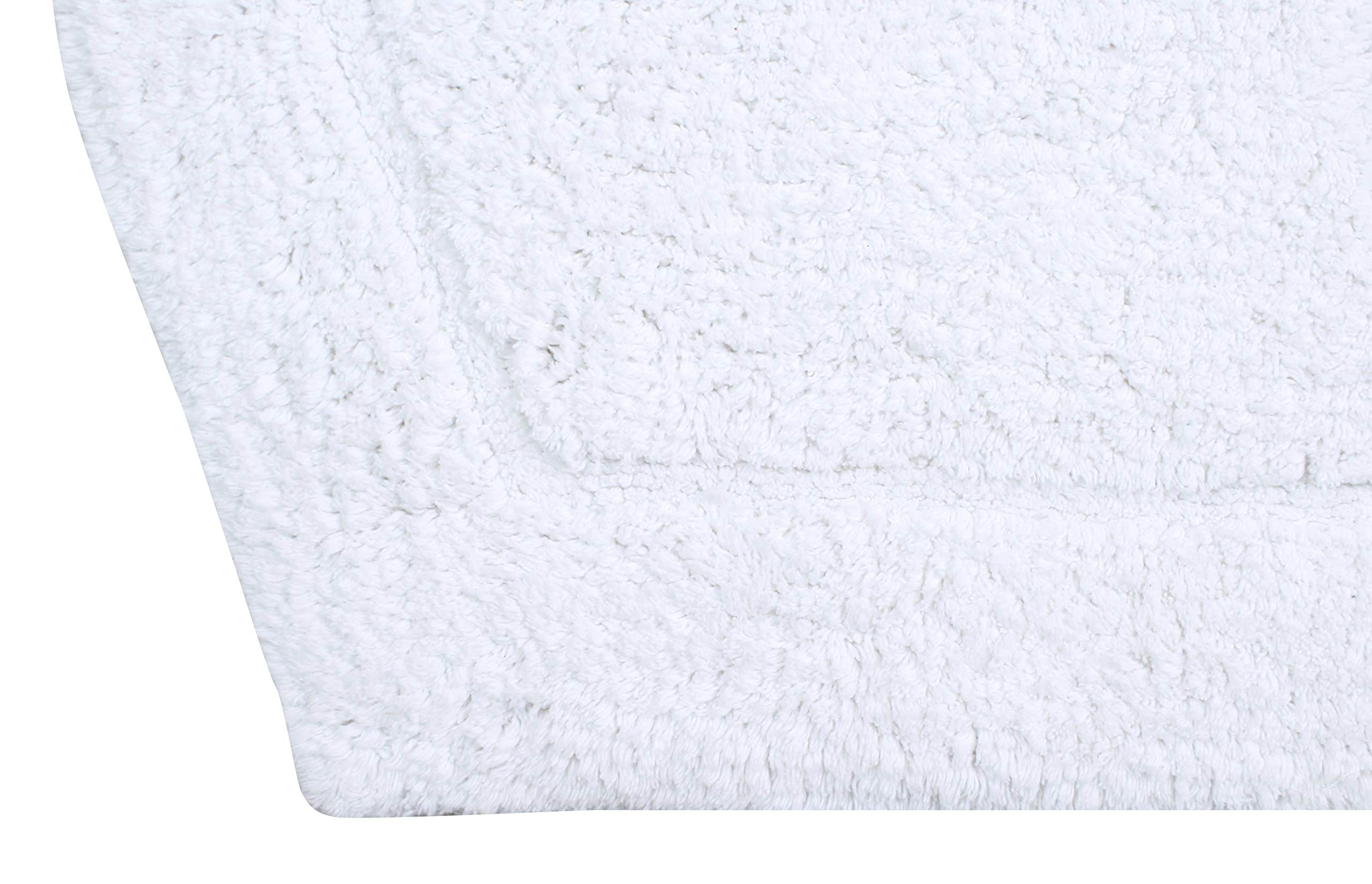 Premium 100% Cotton Tufted Bath Rug & Towel Set - Ultra Soft & Absorbent 6-Piece Bathroom Combo | Machine Washable Non-Slip Bath Mats for Shower, Tub & Vanity | Home Weavers Waterford Collection in White