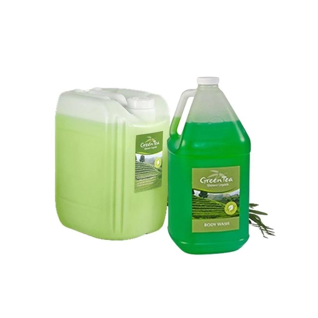 Green Tea Body Wash - 5 Gallons (20 Liters) Bulk Refill for Spa, Salon & Home Use | Hydrating & Refreshing Shower Gel