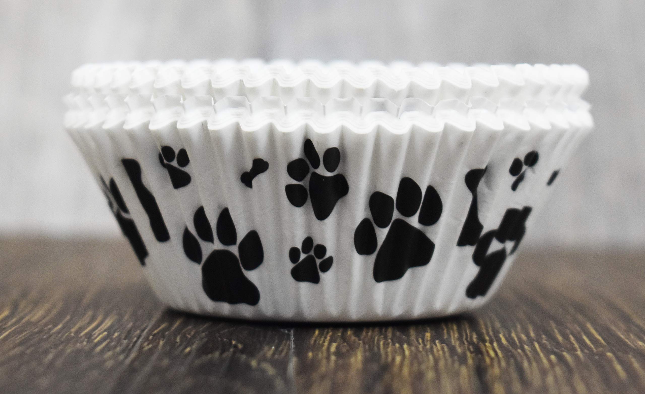 Wilton Baking Cups - 50 Count Dog Bones & Paw Prints Design - Perfect for Dog-Themed Cupcakes, Birthday Parties, and Pet Lover Treats
