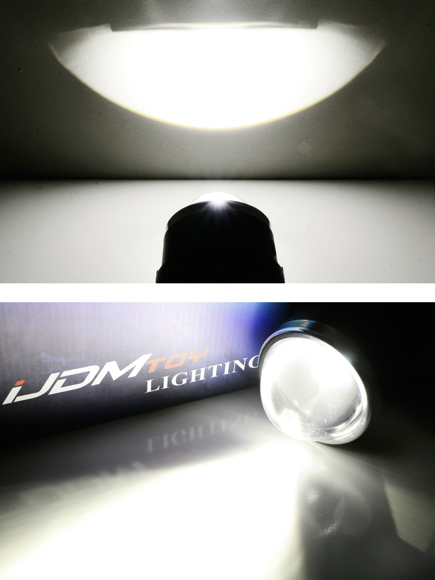 3.5 Inch Projector Bi Beam 10W LED Fog Light Assembly - Compatible with Acura, Honda, Ford, Nissan, Subaru - Perfect for Off-Roading, Night Driving & Foggy Conditions