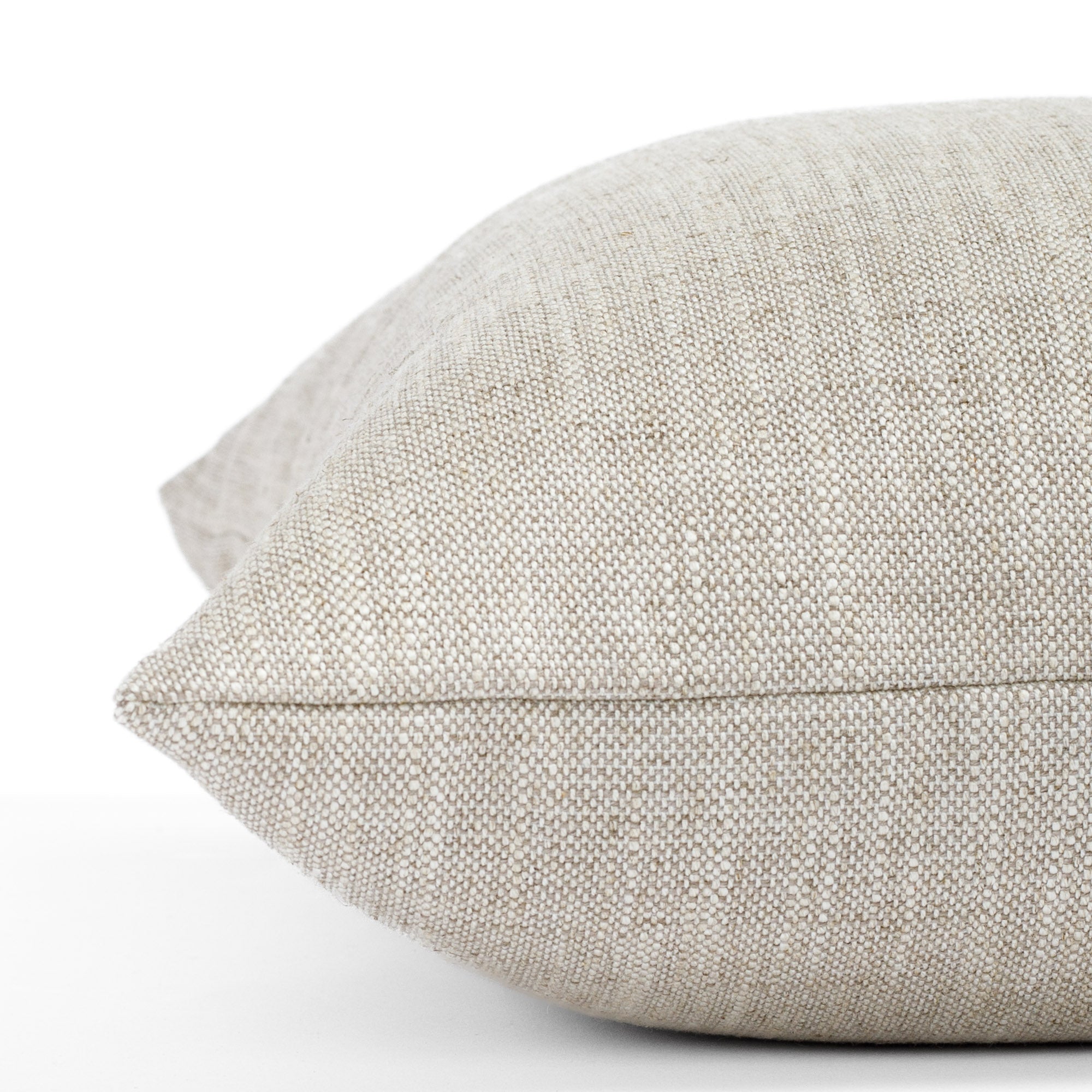 Brussels 22x22 Inch Decorative Throw Pillow Cover in Oatmeal - Perfect for Sofa, Bed, Couch & Home Decor