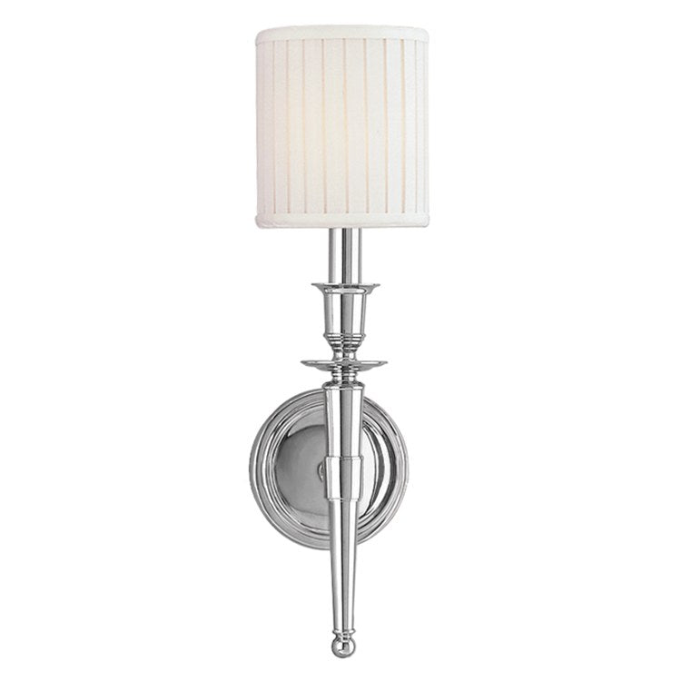 Abington Single Light Wall Sconce - Modern Wall Mounted Light Fixture for Bedroom, Hallway & Living Room - Dimmable LED Wall Lamp for Home Decor