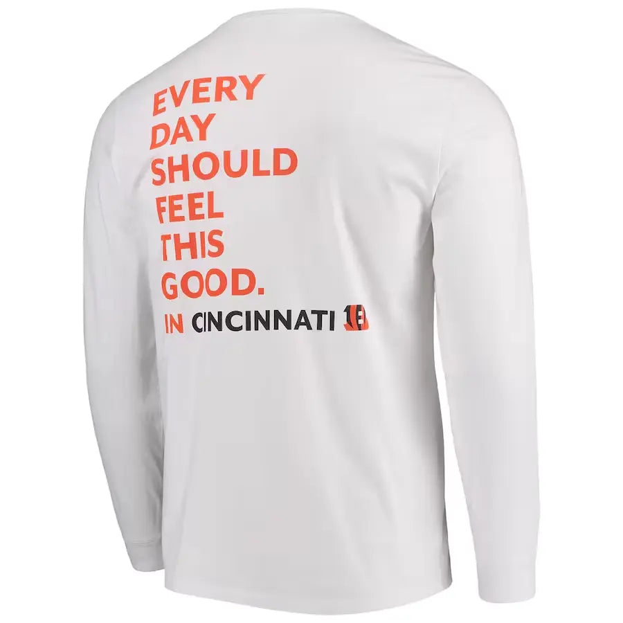 Cincinnati Bengals Long Sleeve T-Shirt for Men - NFL Football Fan Apparel - Comfortable Cotton Jersey for Game Day & Casual Wear