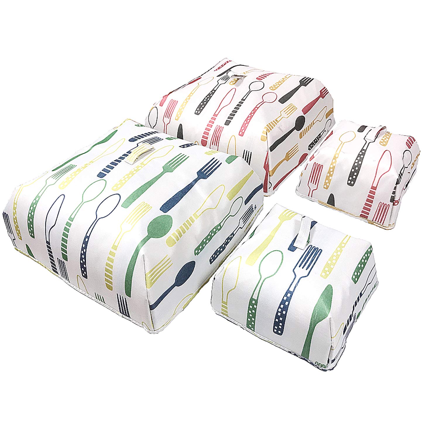 Insulated Food Covers 4-Pack - Foldable for Kitchen, Picnic & Outdoor