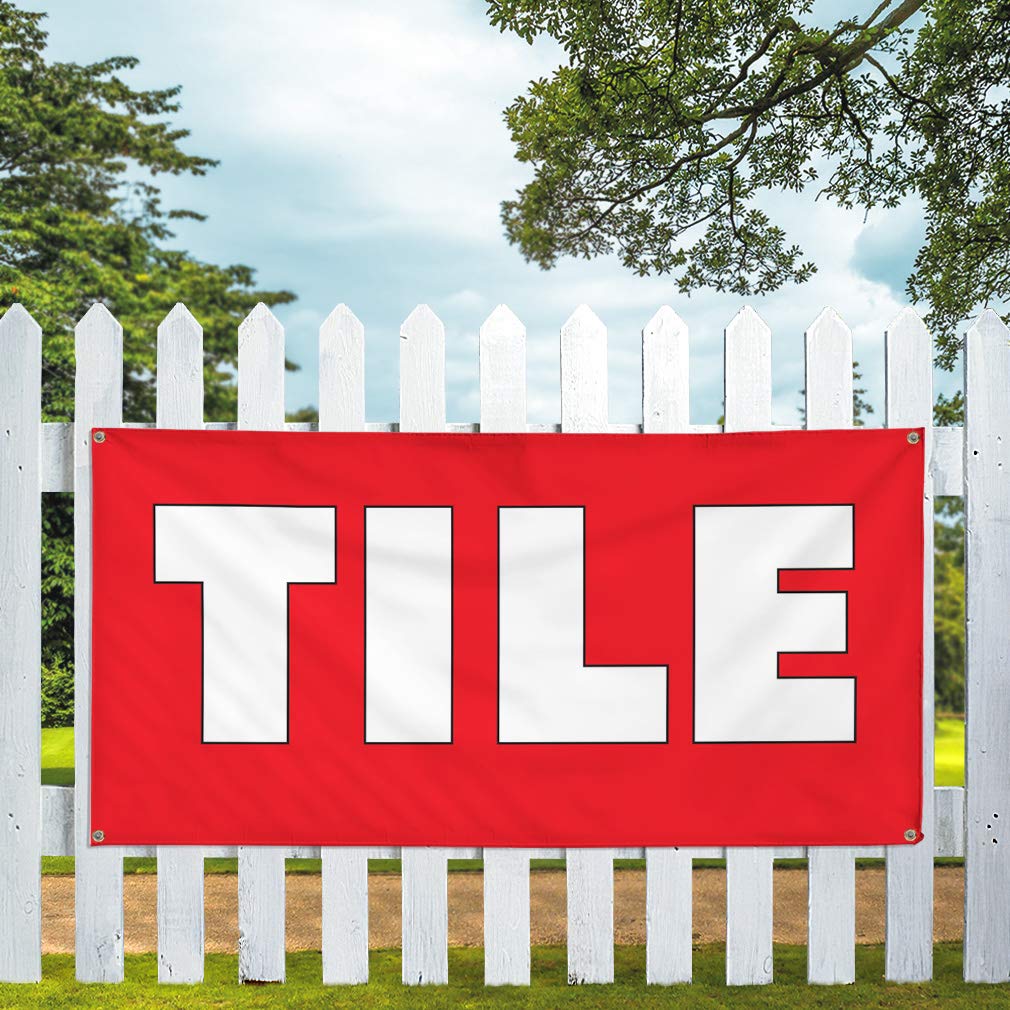 Durable Vinyl Banner - 48x96 Inches, Weatherproof Outdoor Advertising Sign with 8 Grommets (Multiple Sizes Available) - Perfect for Business Promotion, Yard Sales, and Industrial Signage