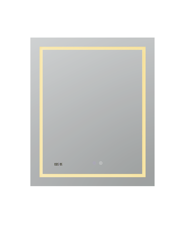 Aquadom Daytona 24x30 LED Lighted Bathroom Mirror with Anti-Fog - Modern Vanity Mirror for Makeup & Shaving - Perfect for Bathrooms, Bedrooms & Dressing Rooms