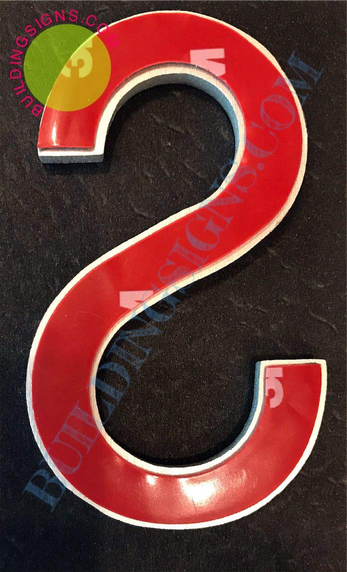 2.75 Inch Aluminum Letter S Sign - Brush Silver Finish, Double-Sided Tape, Rust-Free - Elegant Door Number & Artist Brush Design for Home, Office & Studio Decor