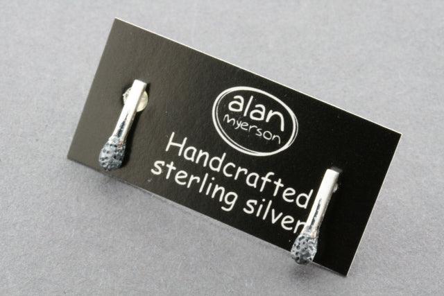 Burnt Match Stud Earrings - Sterling Silver Punk Gothic Jewelry for Women - Perfect for Parties, Concerts & Alternative Fashion