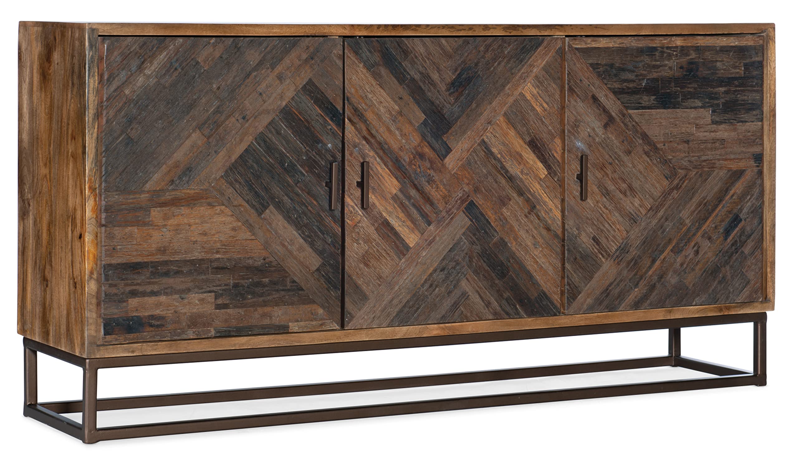 Hooker Furniture Home Entertainment TV Stand with Storage - Modern Media Console for Living Room, Bedroom & Home Theater