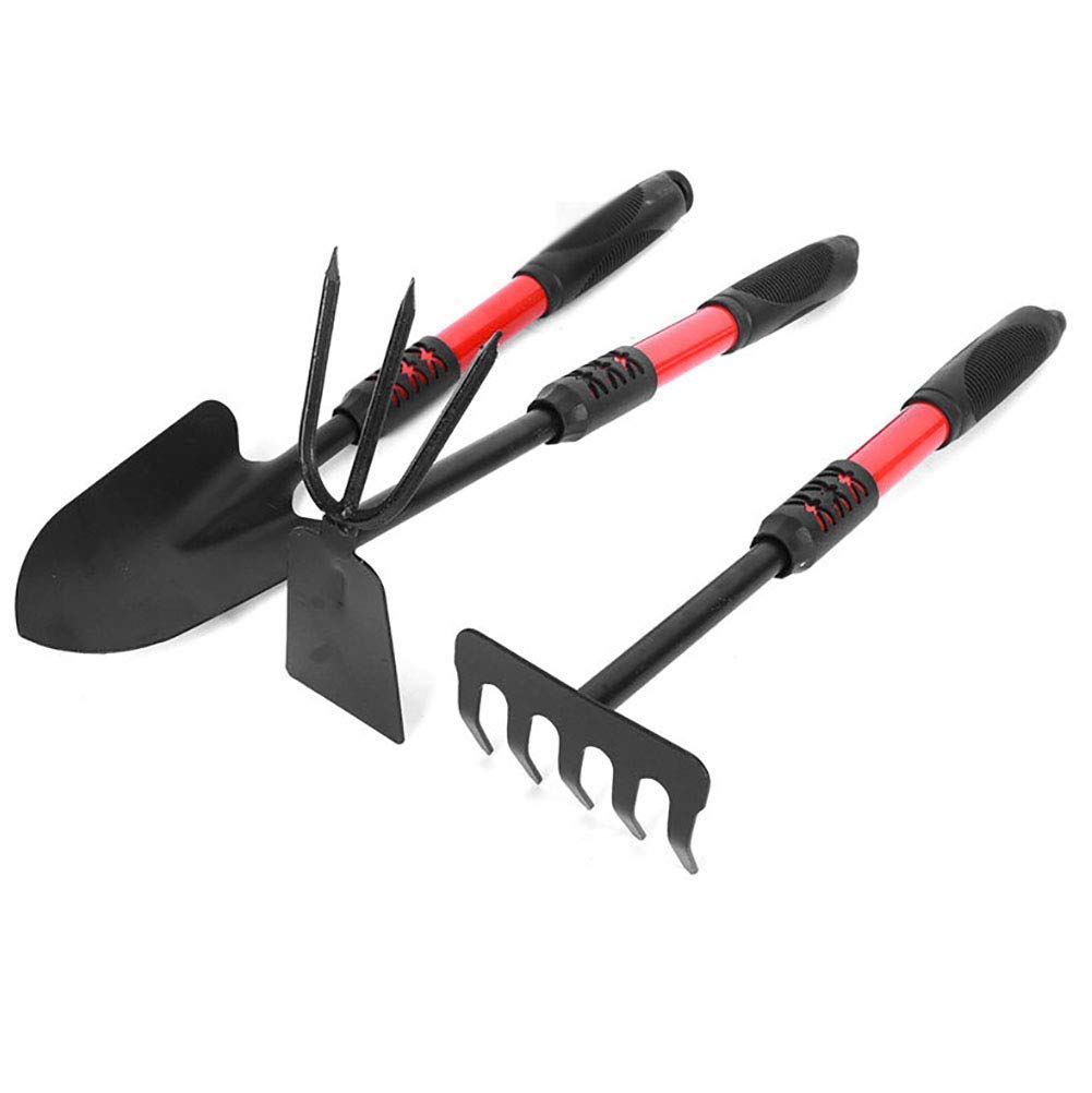 YUEGOO Plastic Handle Garden Tools Set - Dual-Purpose Flower Shovel & Potted Plant Shovel for Gardening, Landscaping & Indoor Plant Care