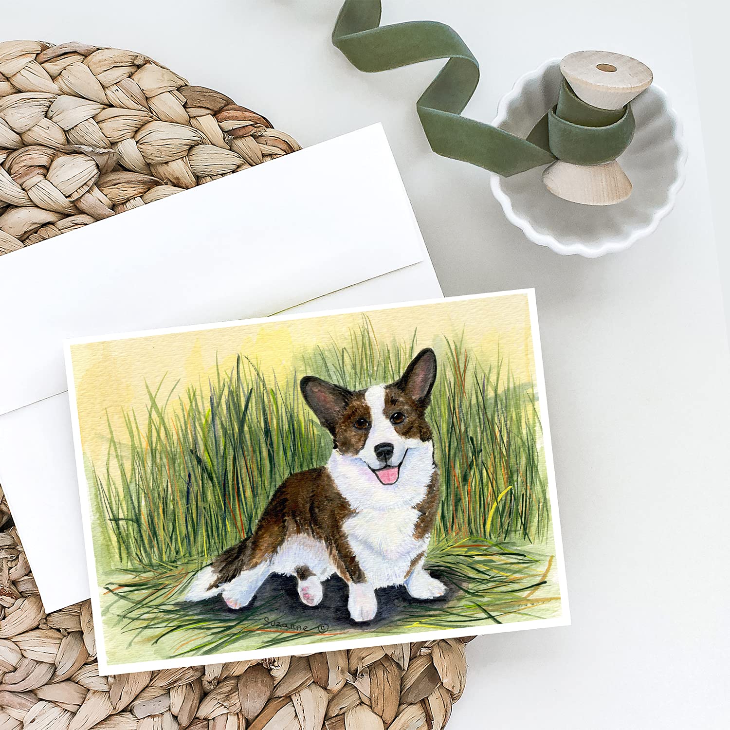 Corgi Greeting Cards and Envelopes - Pack of 8 Blank A7 Size (5x7) Note Cards with Whimsical Designs | Perfect for Birthdays, Thank You Notes & Special Occasions