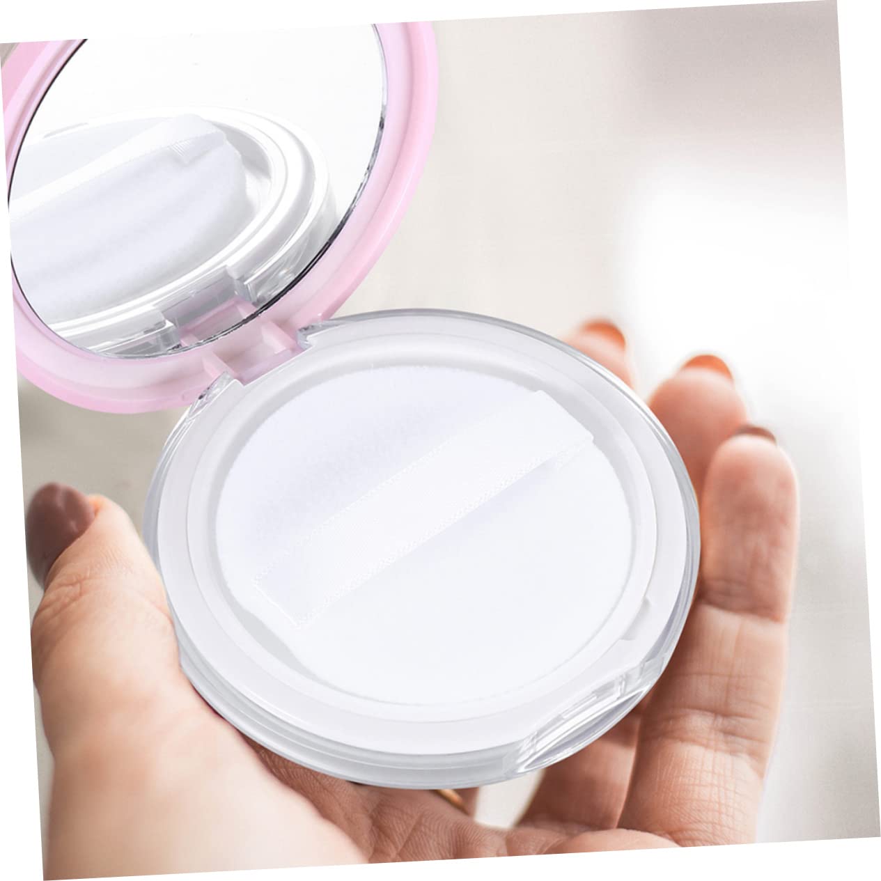 Beatifufu Makeup Powder Case - Portable Compact Powder Holder for Women | Perfect for Travel, Touch-ups & DIY Makeup Kits
