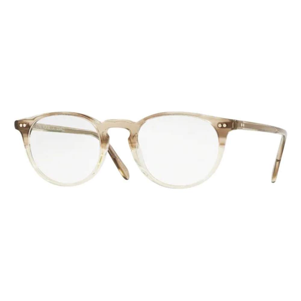 Oliver Peoples Rx Eyeglasses Frames Riley R 5004 1007 - 45x20mm Dark Mahogany Italian Acetate - Premium Prescription Glasses for Men & Women - Perfect for Office, Reading & Everyday Wear