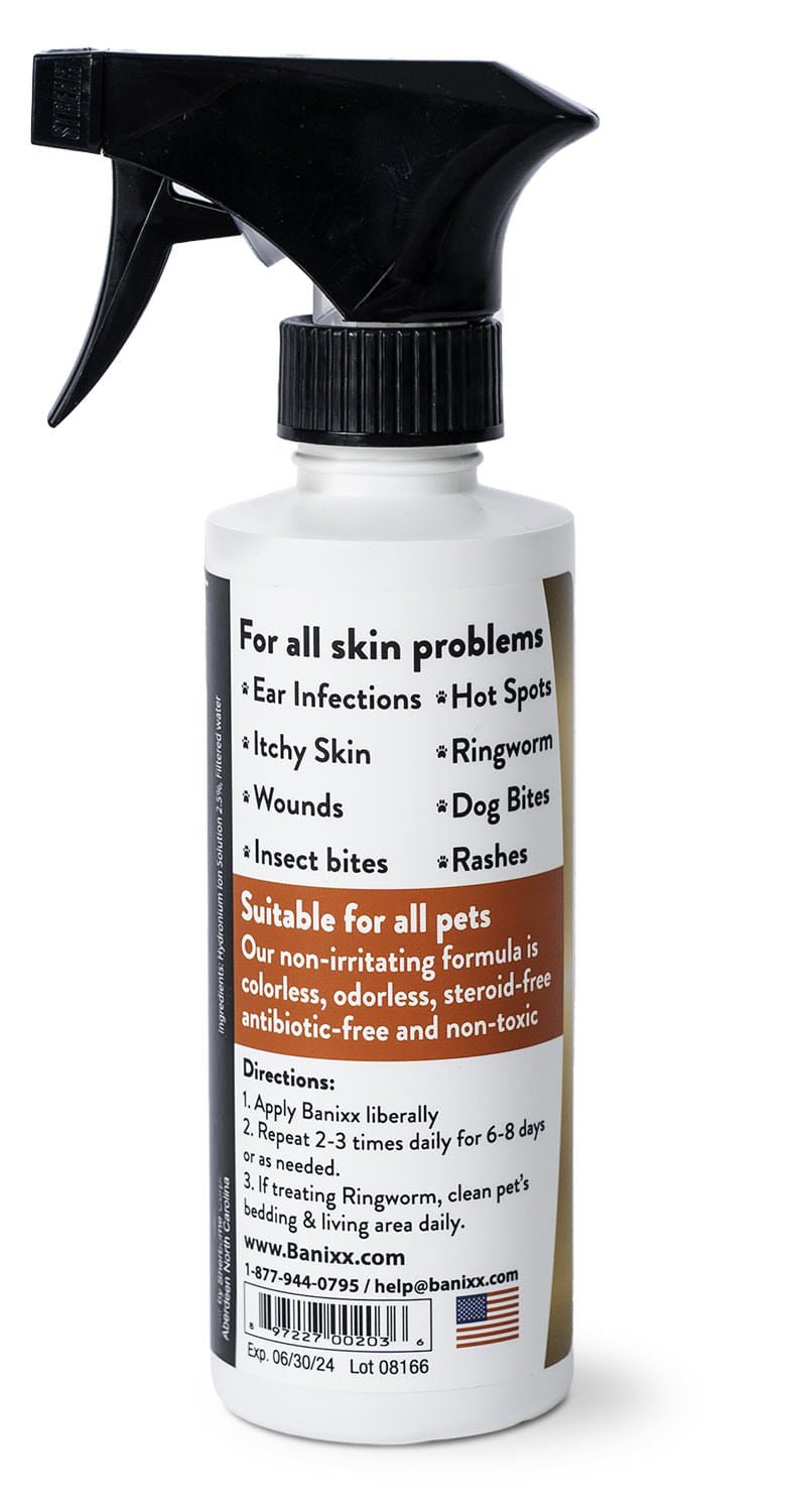Banixx Pet Care First Aid Spray for Dogs & Cats - 8 oz | Wound Care, Hot Spots, Ear Infections | Essential for Pet First Aid Kits & Travel