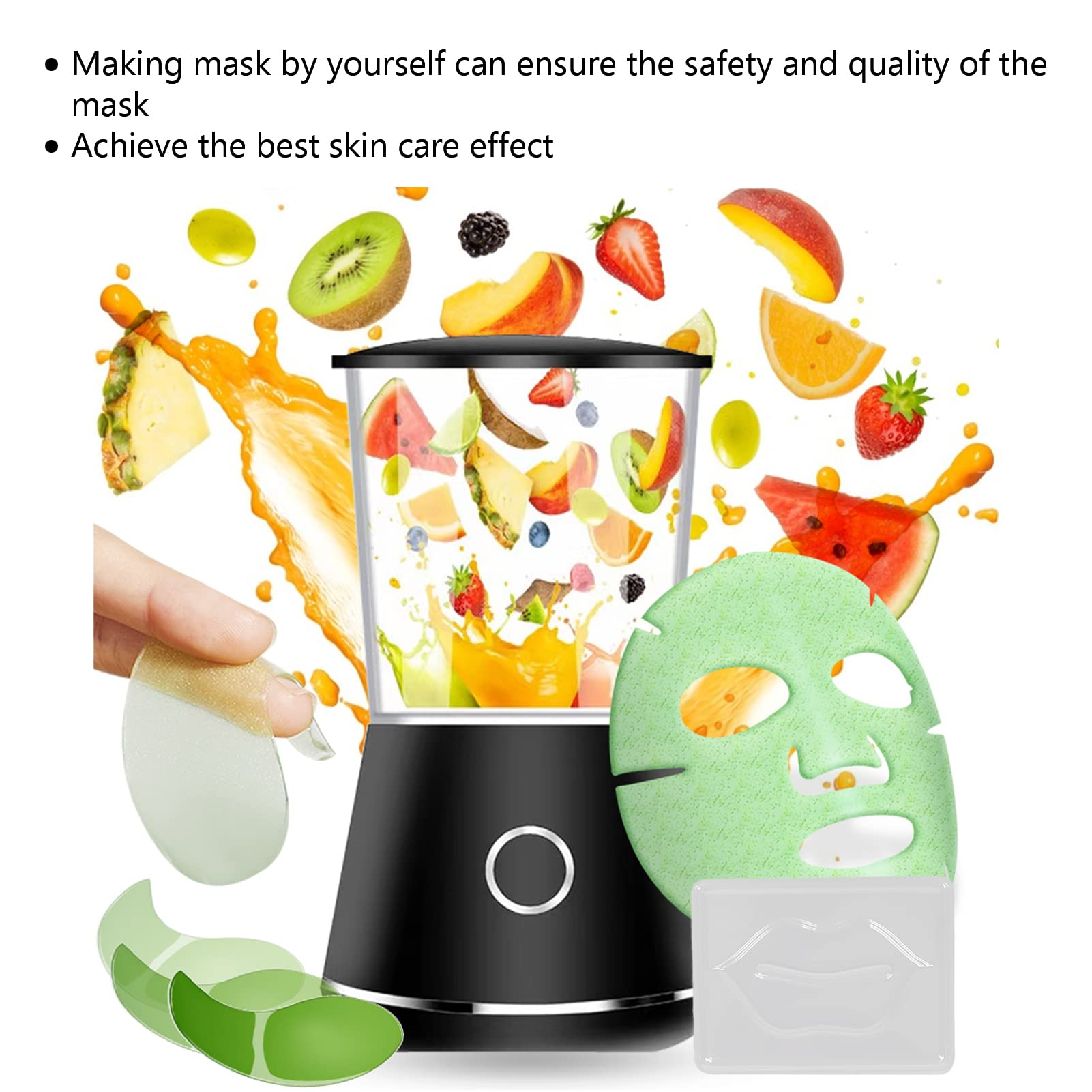 Automatic DIY Facial Mask Machine for Home SPA - Fruit & Vegetable Face Mask Maker Kit with Skin Care Mask for Beauty & Relaxation | Perfect for At-Home Skincare Routine & Self-Care Sessions