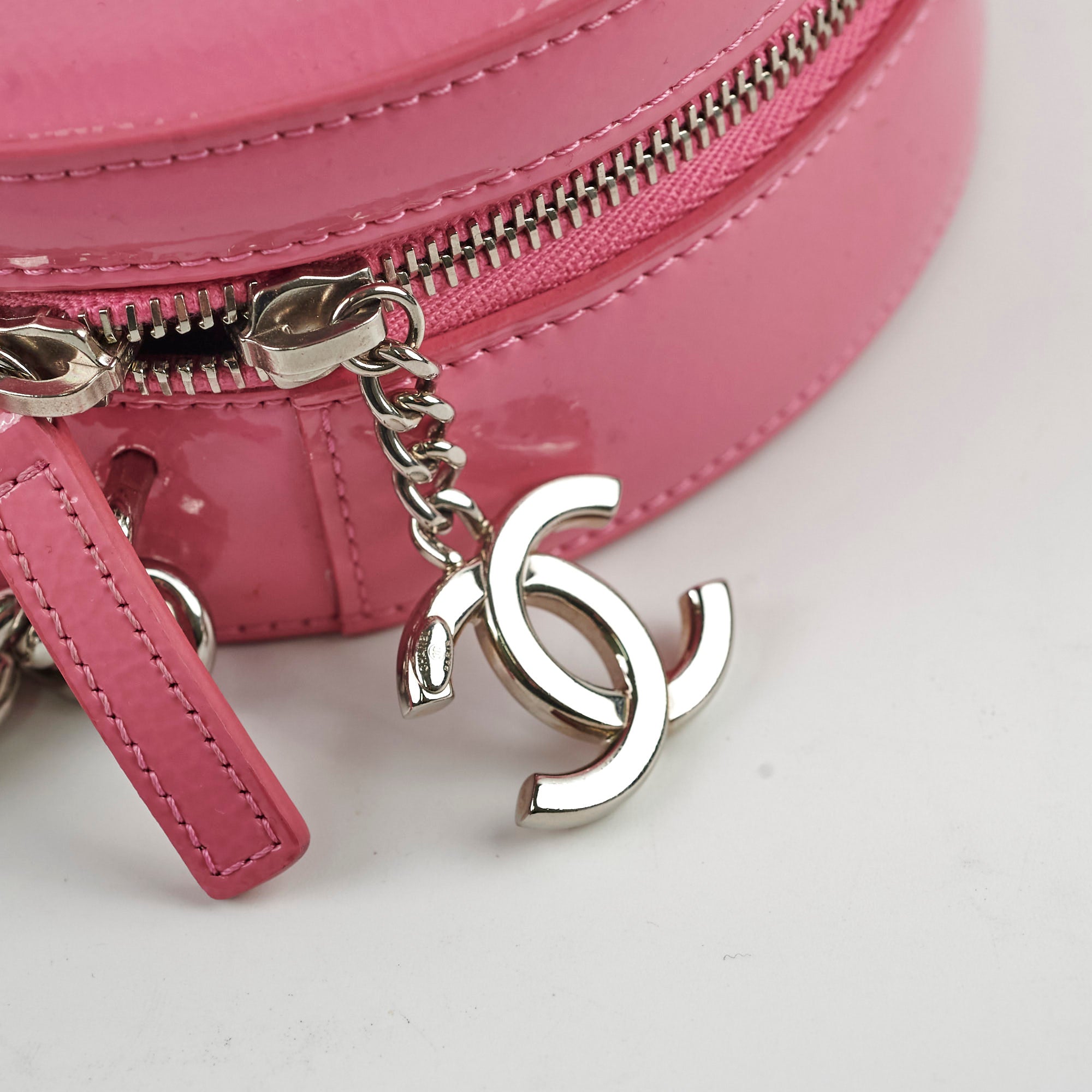 Chanel Patent Leather Round Earth Crossbody Bag in Pink - Elegant Shoulder Bag for Women, Perfect for Parties, Dates, and Everyday Use