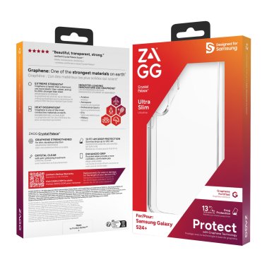 Samsung Galaxy S24+ Case - Zagg Crystal Palace Protective Cover | Shockproof & Scratch-Resistant | Perfect for Work, Travel & Outdoor Activities