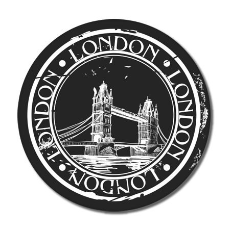 AK Wall Art London Travel Vinyl Sticker - Waterproof Decal for Cars, Phones, Helmets & Laptops - Multiple Sizes Available - Perfect for Travel Enthusiasts & Urban Decor