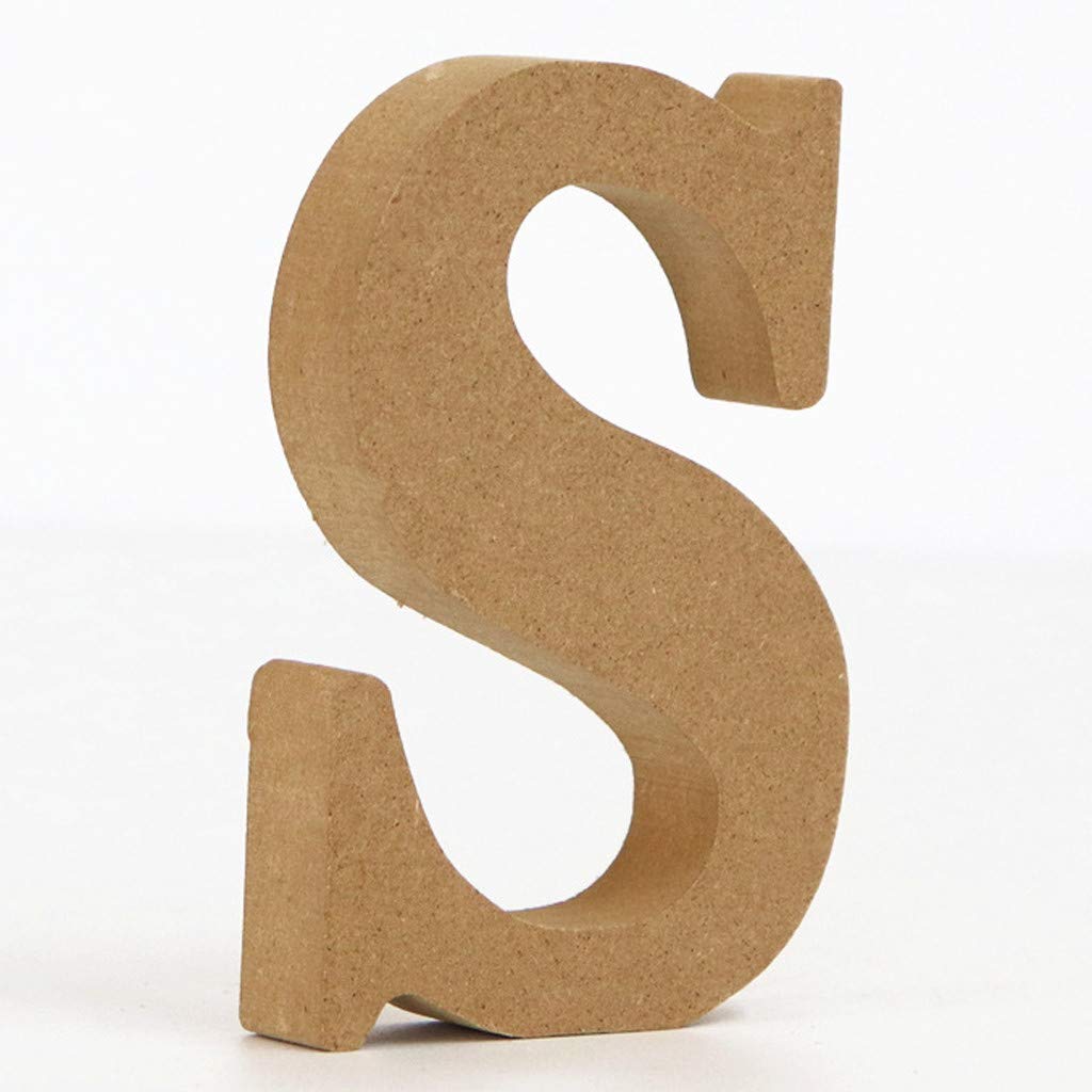 Wooden Alphabet Letters for Wedding Birthday Party Decor - Home Garden Decorations