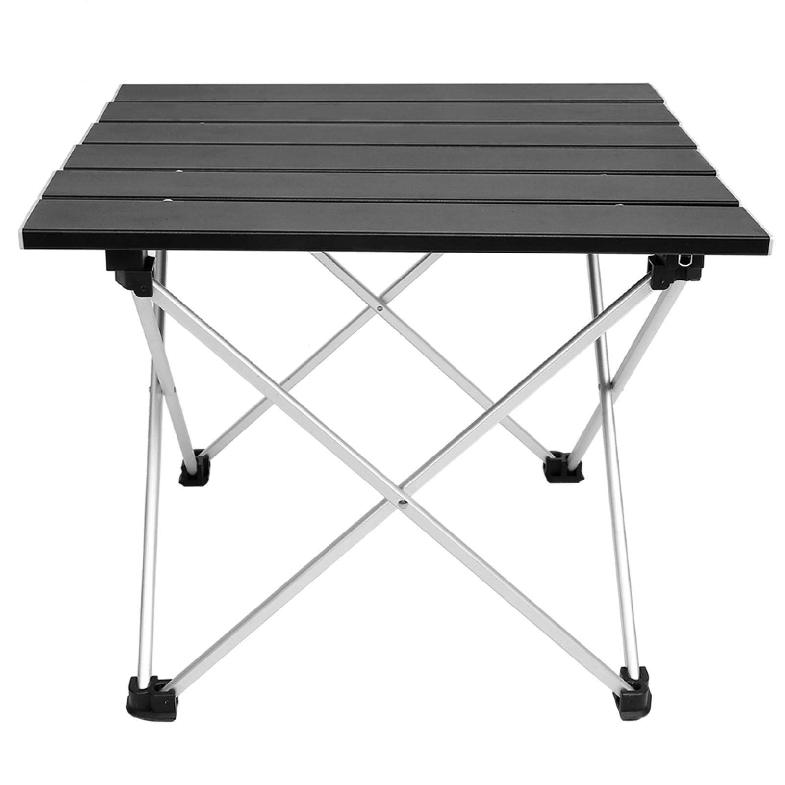Lightweight Aluminum Alloy Folding Table - Portable Camping & Picnic Table for Outdoor BBQ, Beach, Tailgating & Home Use - Compact Travel Desk with Carry Handle
