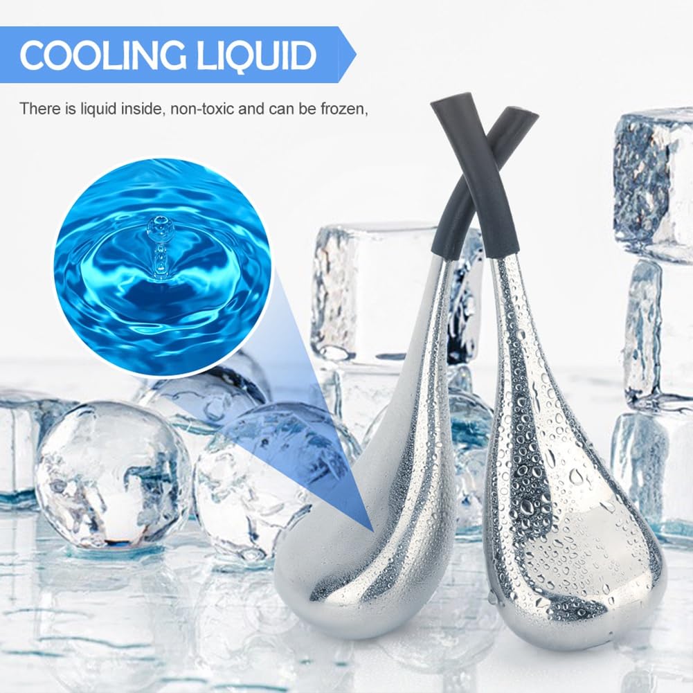 Jikoiuty Stainless Steel Ice Balls Massager – Cooling Facial Beauty Roller for Spa, Skincare & Relaxation – Perfect for Home Spa, Skincare Routine & Post-Workout Recovery