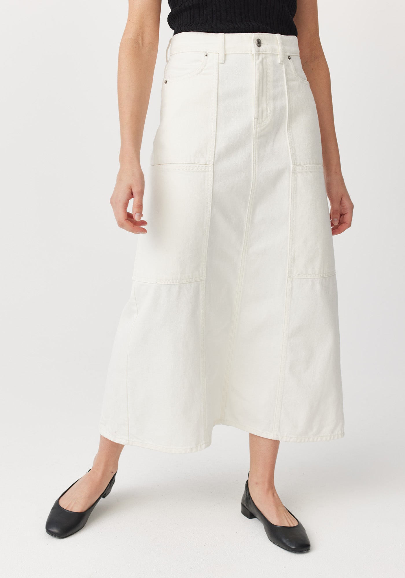 Deni Maxi Skirt for Women - Flowy Long Skirt with Elastic Waist, Boho Style Summer Beach Skirt (Style 20105) - Perfect for Beach Vacations, Music Festivals and Casual Outings