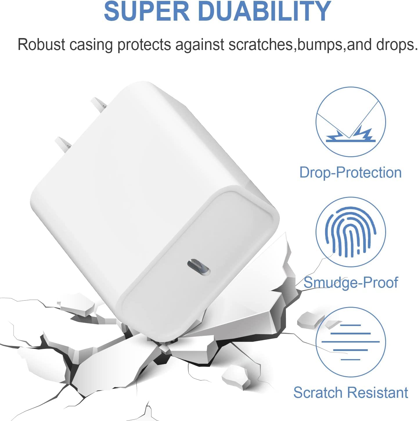 3-Pack 20W USB C Fast Charger Block - PD Compatible with iPhone 16/15/14/13/12/11 Pro Max/Mini/Plus, iPad, Galaxy S23/S22, Pixel 9/8/7 - Perfect for Home, Office & Travel Charging