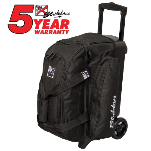 KR Strikeforce Kolors Double Roller Bowling Bag - Premium 2-Ball Bowling Bag with Wheels for Easy Transport | Perfect for League Play & Tournament Travel