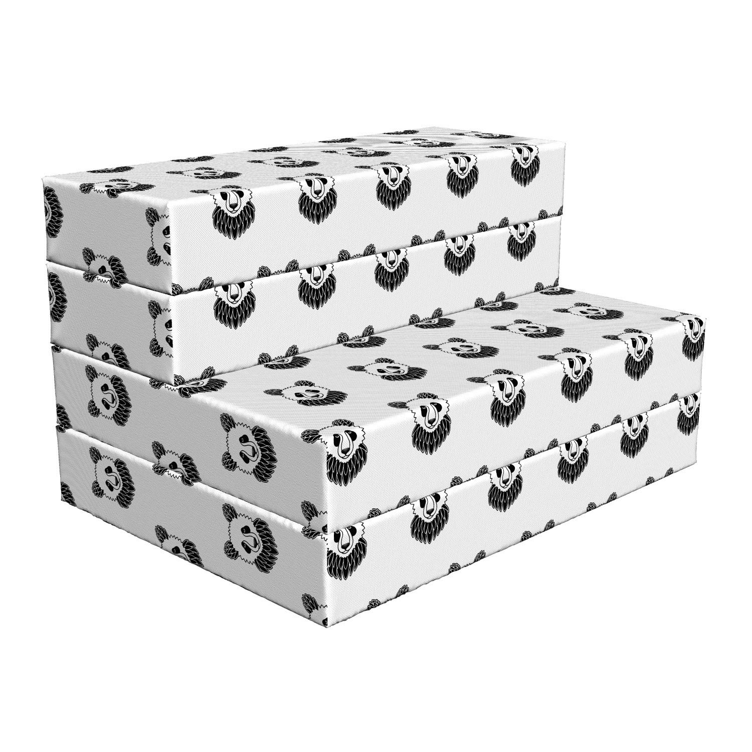 Ambesonne Tattoo-Inspired Panda Bear Foldable Mattress - 74.8
