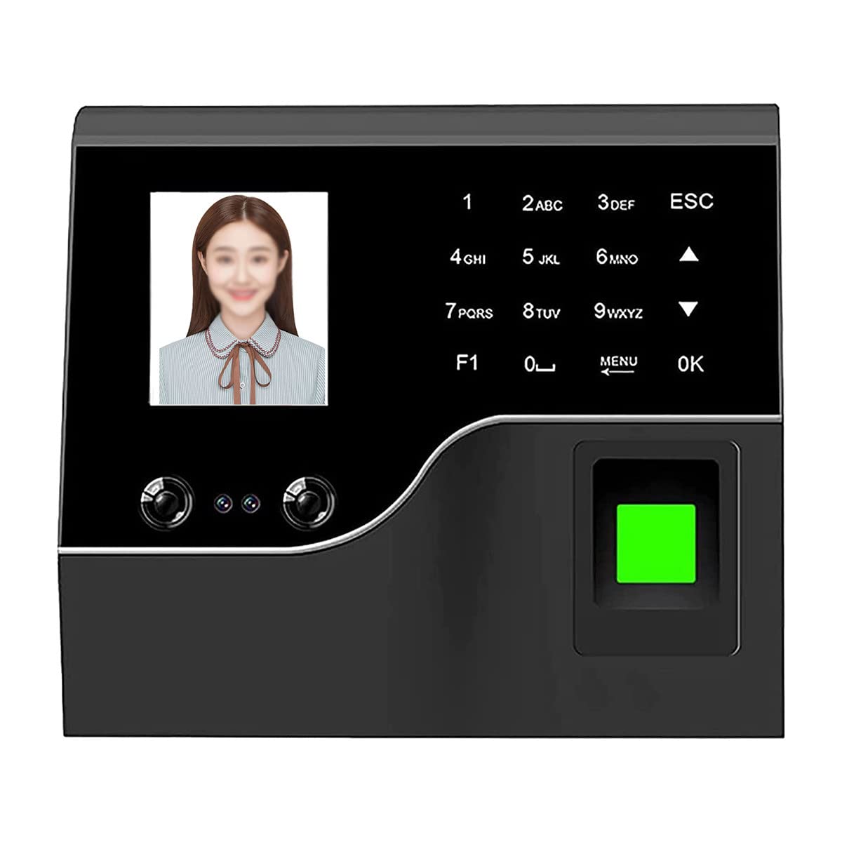 Employee Time Clock Machine with Face Recognition & Fingerprint - Punch in/Out System for Small Business | Ideal for Office Attendance Tracking & Workforce Management