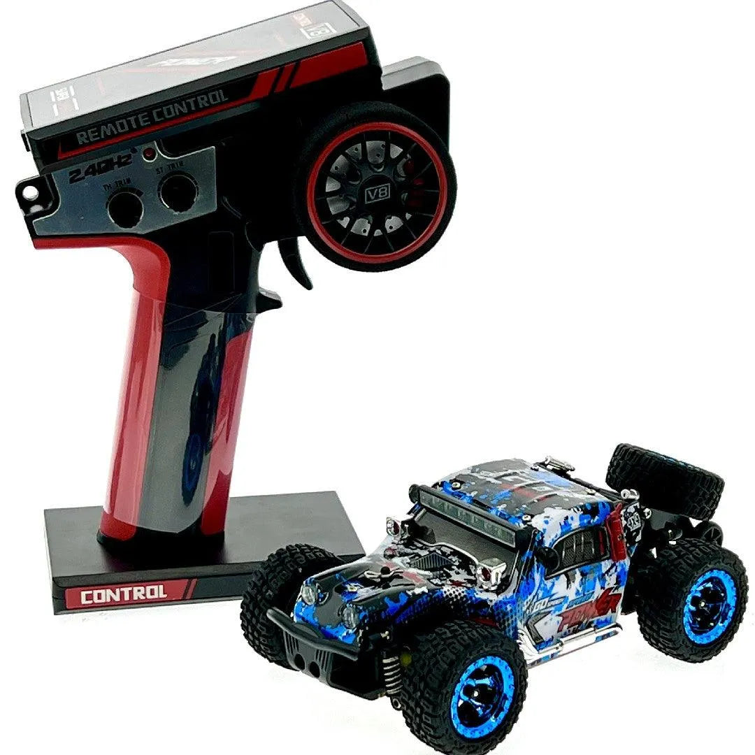 WLTOYS 284161 2.4G 4WD 1/28 Scale 30KM/H High Speed Brushed RC Off-Road Truck with LED Lights - Perfect for Indoor & Outdoor Racing, Backyard Adventures and Kids Birthday Gifts