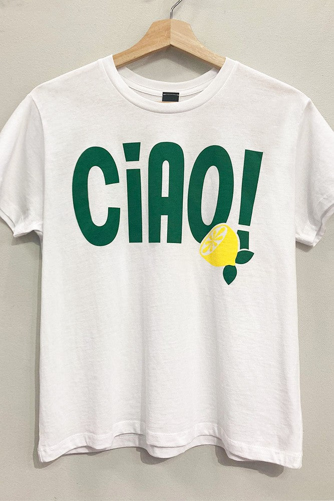 CIAO! Cropped Tee - Trendy Short Sleeve T-Shirt for Women | Casual Summer Outfit, Streetwear Fashion, Instagram Style