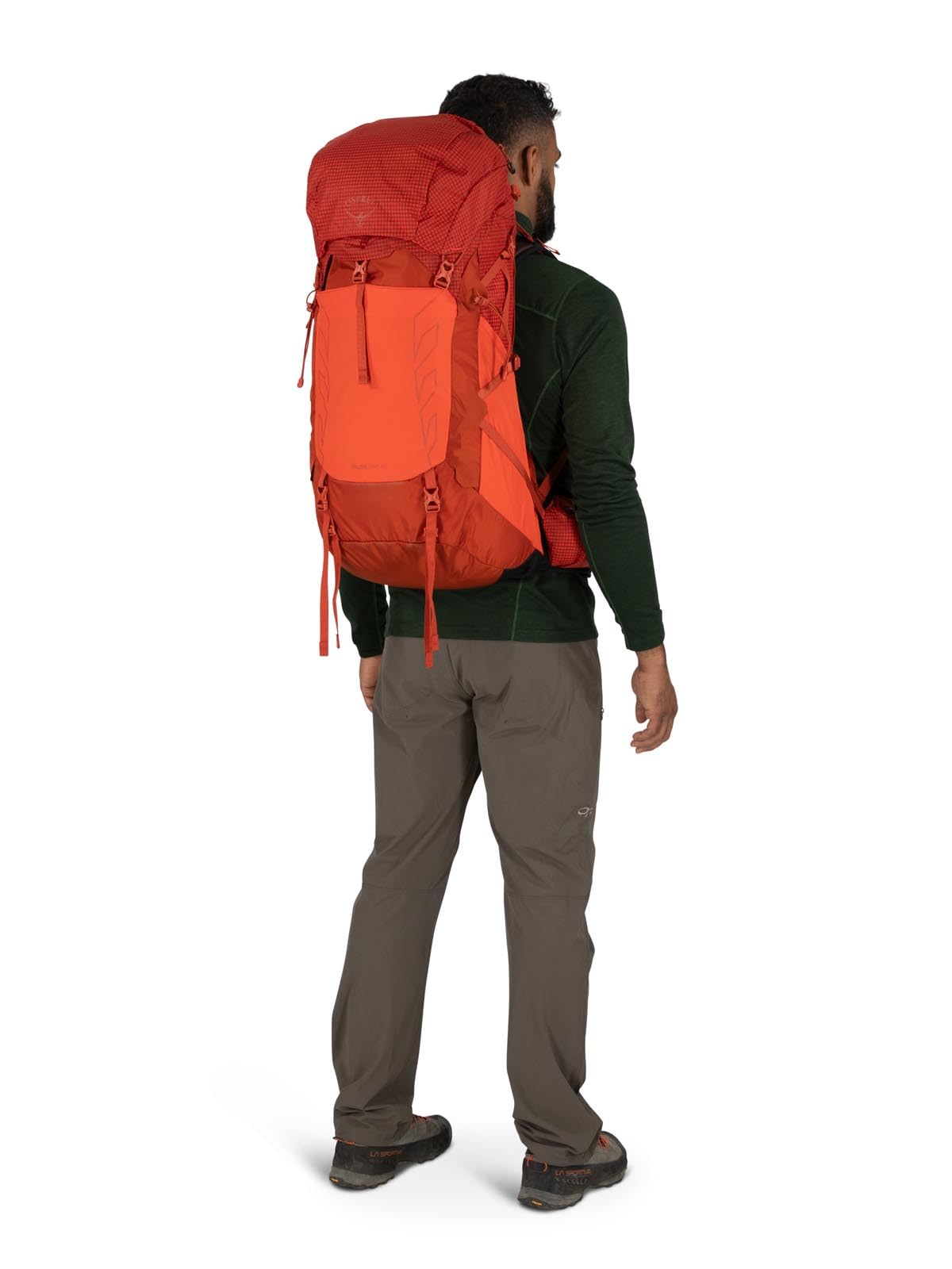 Osprey Talon Pro 40L Men's Hiking Backpack with Hipbelt - Lightweight Trekking Pack for Outdoor Adventures, Mars Orange, S/M - Perfect for Day Hikes, Camping & Travel Gear