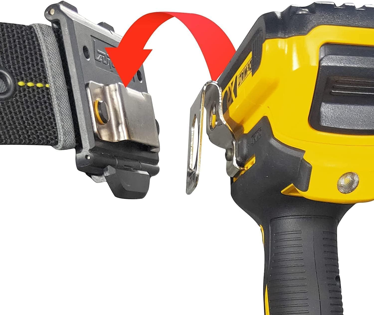 Heavy Duty Tape Measure Holder & Drill Belt Clip - Secure Tool Organizer for Carpenters, Electricians & DIY Enthusiasts - Perfect for Construction Sites, Workshops & Home Improvement Projects