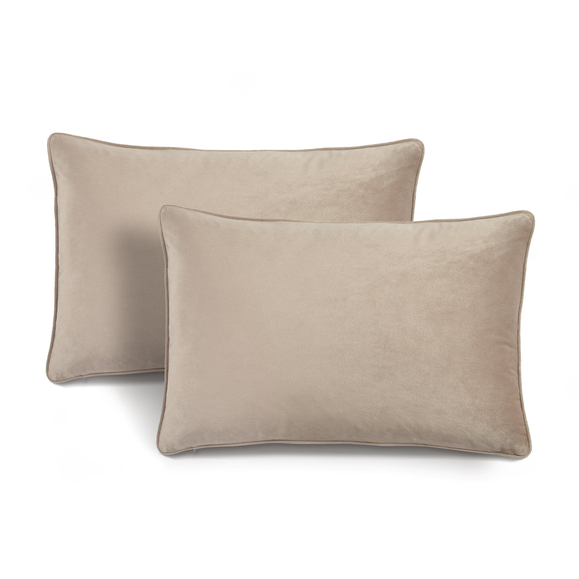 Luxury Velvet Decorative Pillow Covers 2-Pack Set - Soft & Stylish Home Decor for Sofa, Bed, Couch - Perfect for Living Room, Bedroom, Nursery