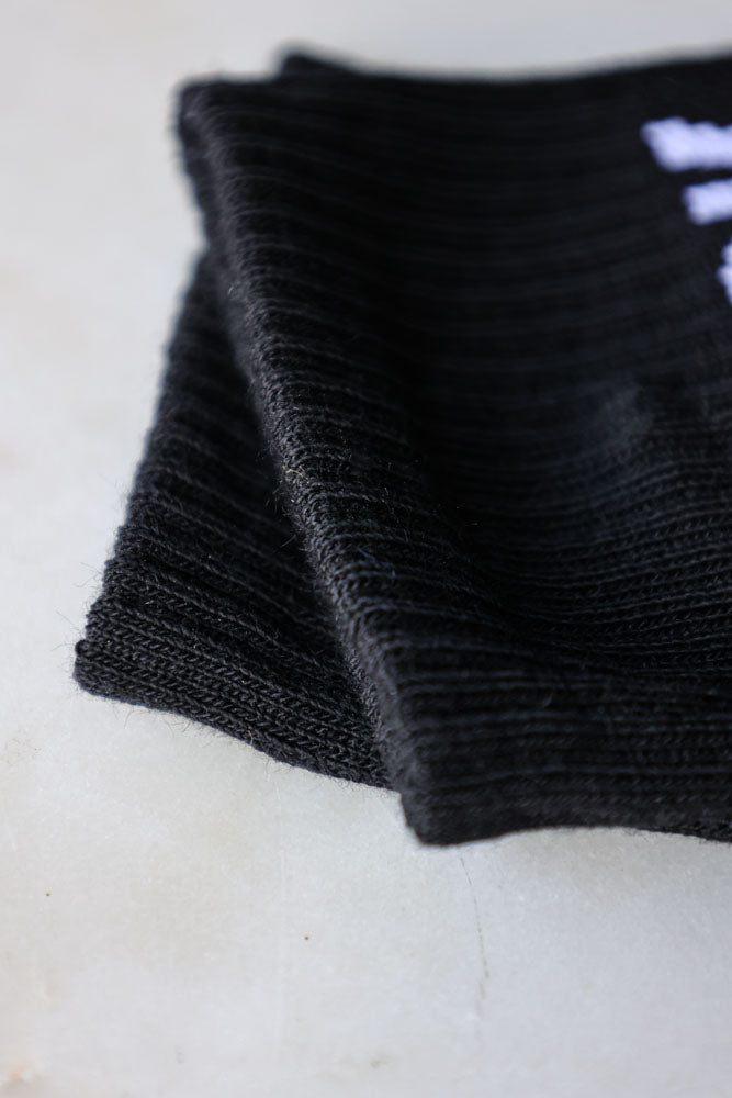 Fuck Off Black Socks - Premium Cotton Men's Ankle Socks for Everyday Wear, Gym & Casual Outfits