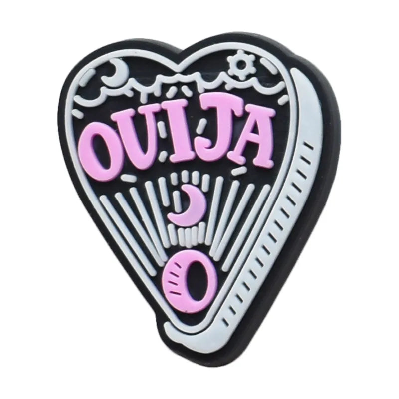 Pink Halloween Shoe Charms for Crocs - Cute Shoe Decorations for Kids & Adults - Perfect for Christmas Parties, Gifts & Costume Accessories