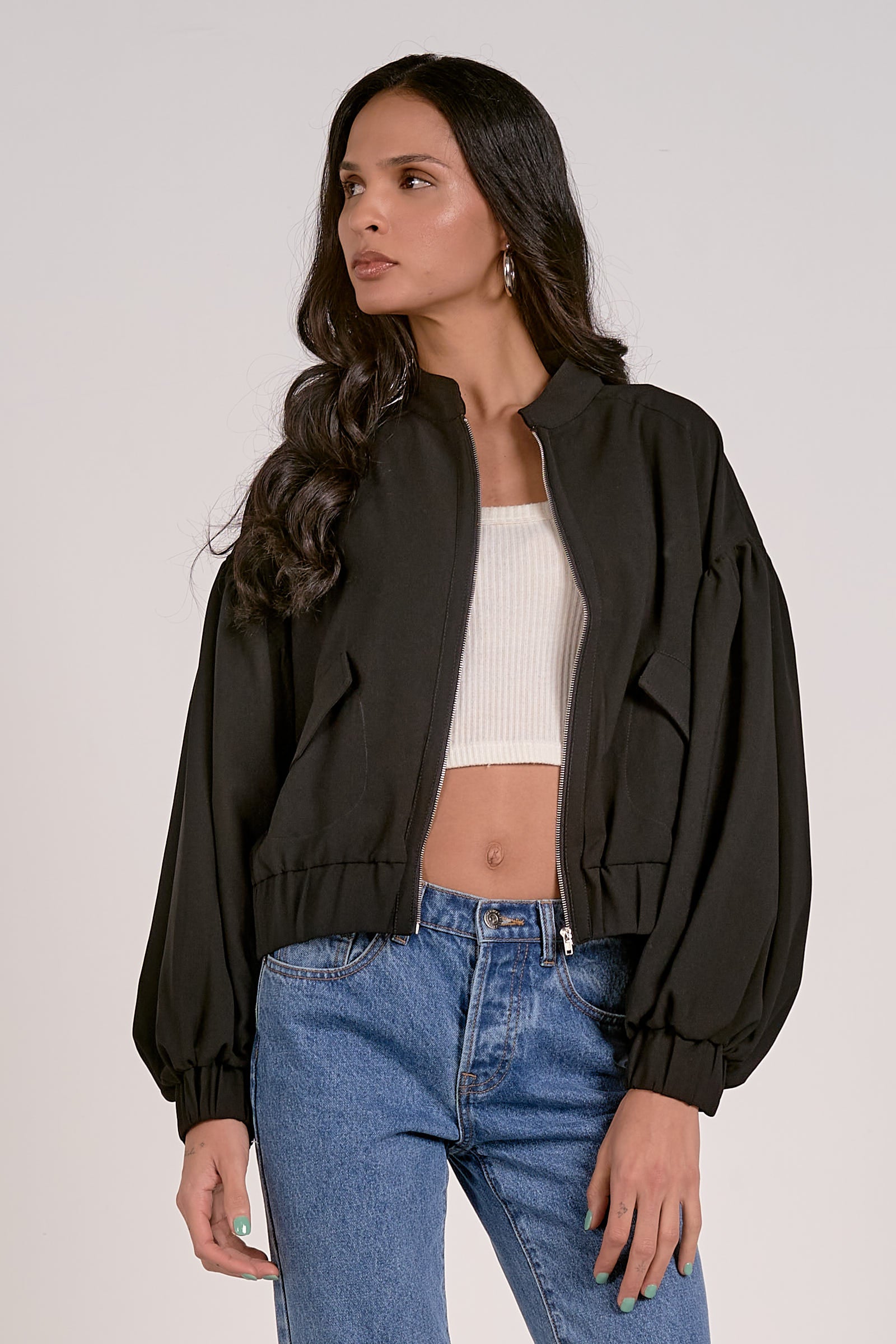 **Black Balloon Jacket - Stylish Puffer Coat for Women & Men - Perfect for Winter, Outdoor Activities & Casual Wear**