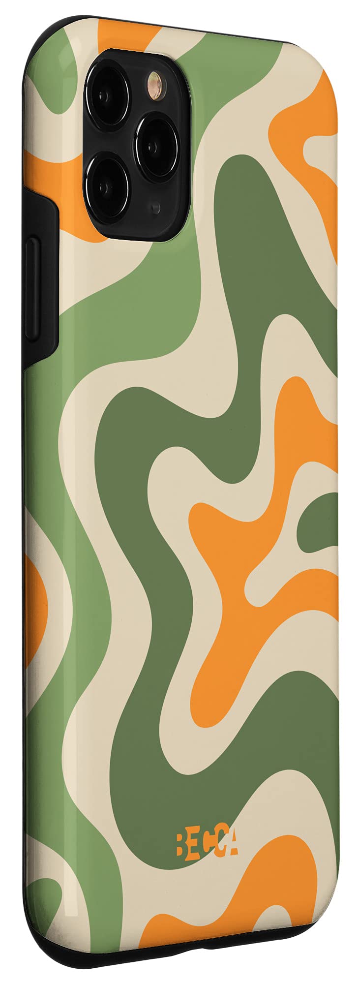 iPhone 11 Pro Retro Groovy Liquid Swirl Case - 70s 80s Psychedelic Design, Durable Protection for Everyday Use, Perfect for Music Festivals & Vintage Enthusiasts