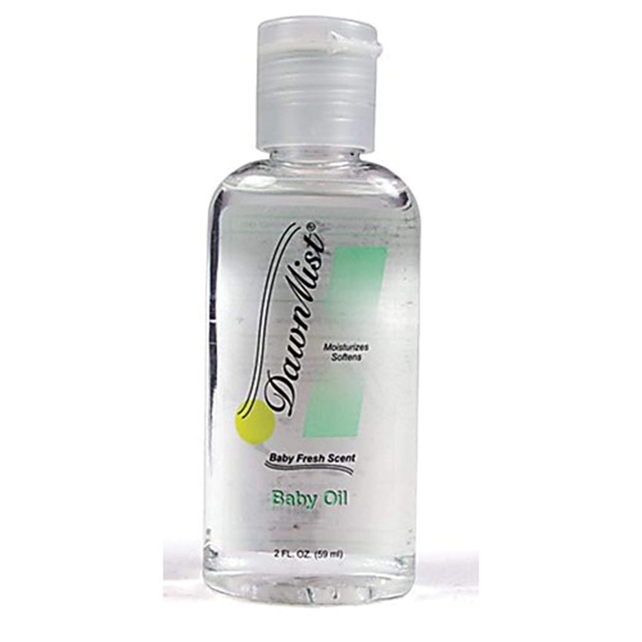 Dukal DUK BA3312 Dawnmist Baby Oil with Dispensing Cap, 4 Oz (Pack of 96) - Gentle Moisturizer for Baby Massage, Skin Care & Hair Conditioning