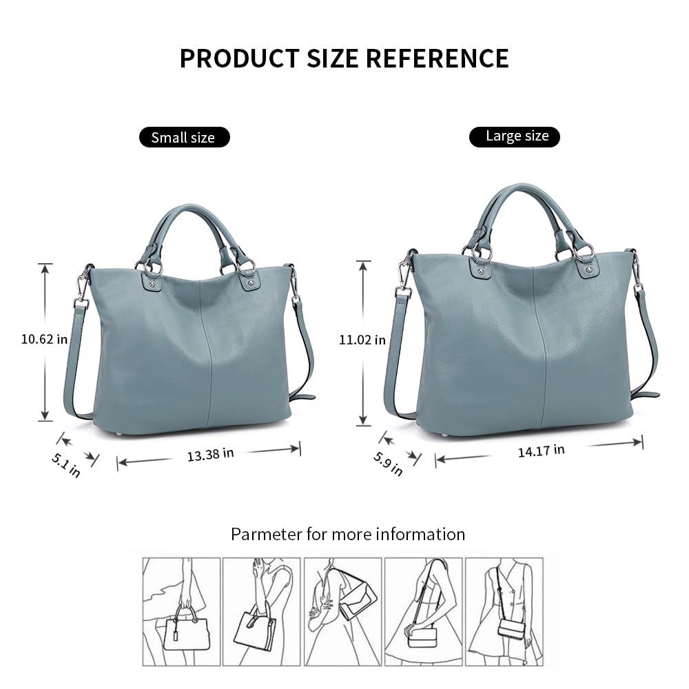 Kattee Women's Soft Leather Tote Bag - Stylish Top Handle Satchel Purse for Work, Travel & Everyday Use | Durable Designer Handbag for Women