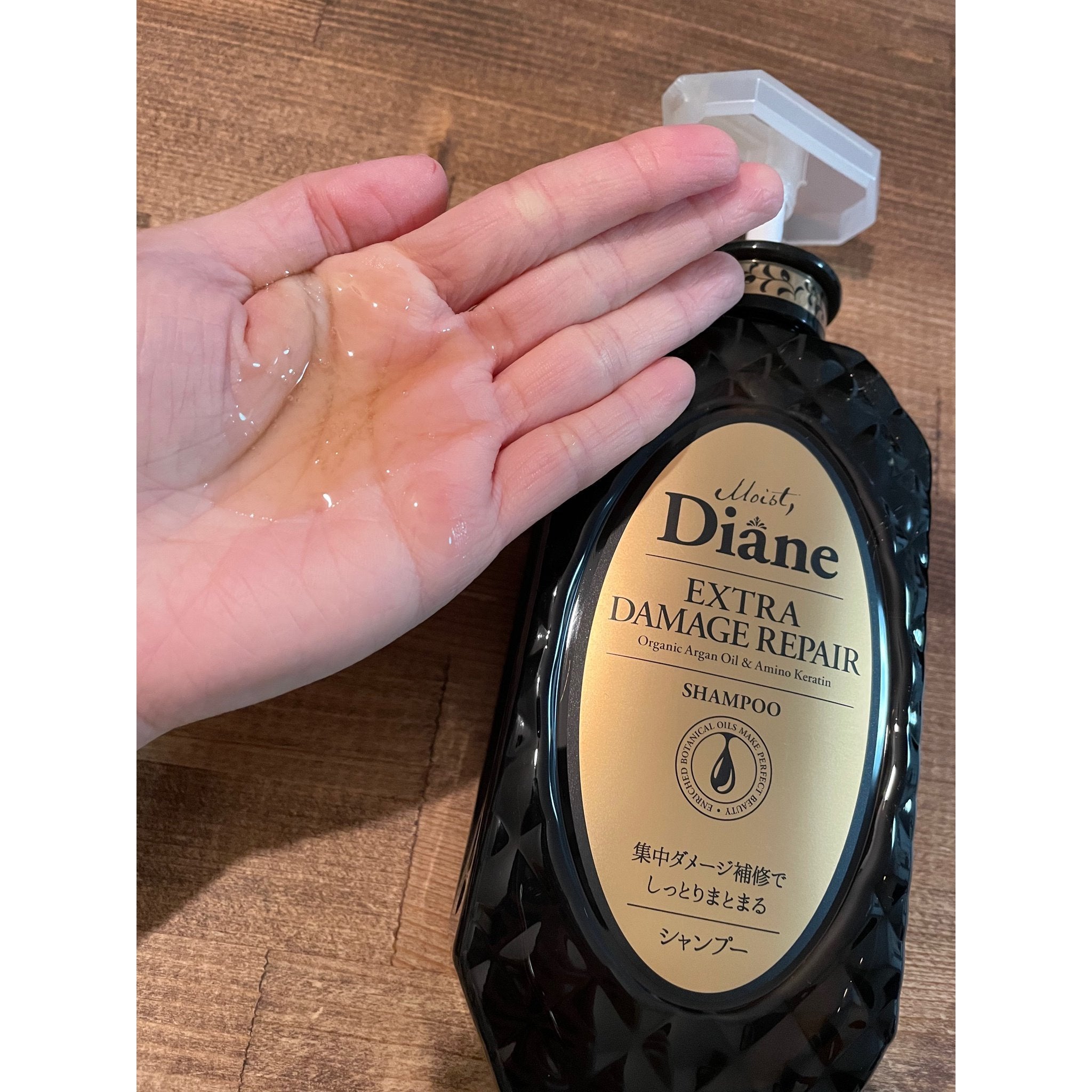 Moist Diane Extra Damage Repair Shampoo with Organic Argan Oil & Keratin - 450ml for Dry, Damaged Hair - Salon Quality Hair Care for Women & Men - Perfect for Daily Use & Color-Treated Hair