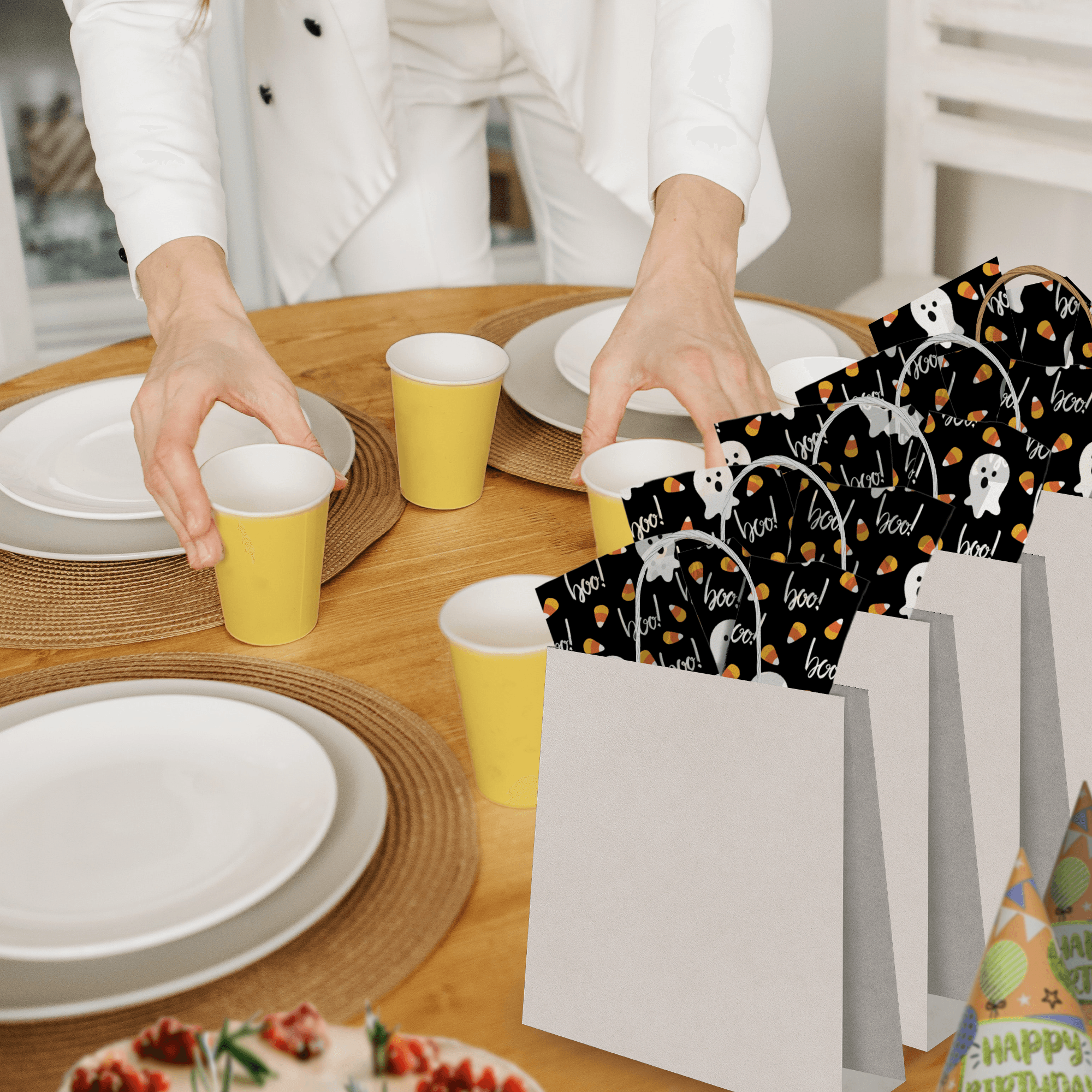 Halloween Tissue Paper for Gift Bags - Decorative Wrapping Paper for Party Favors, Treat Bags & Halloween Decorations - Perfect for DIY Crafts, Gift Wrapping & Party Supplies
