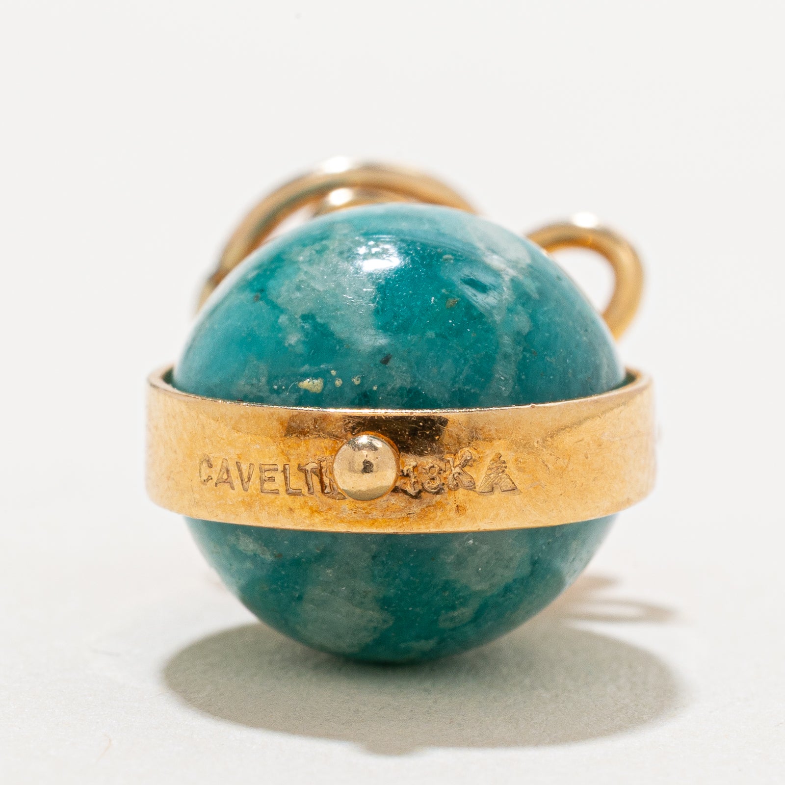 Cavelti Natural Amazonite Egg Charm - 14.00ct Genuine Gemstone Pendant for Jewelry Making & Spiritual Healing | Perfect for Necklaces, Bracelets & Meditation Gifts