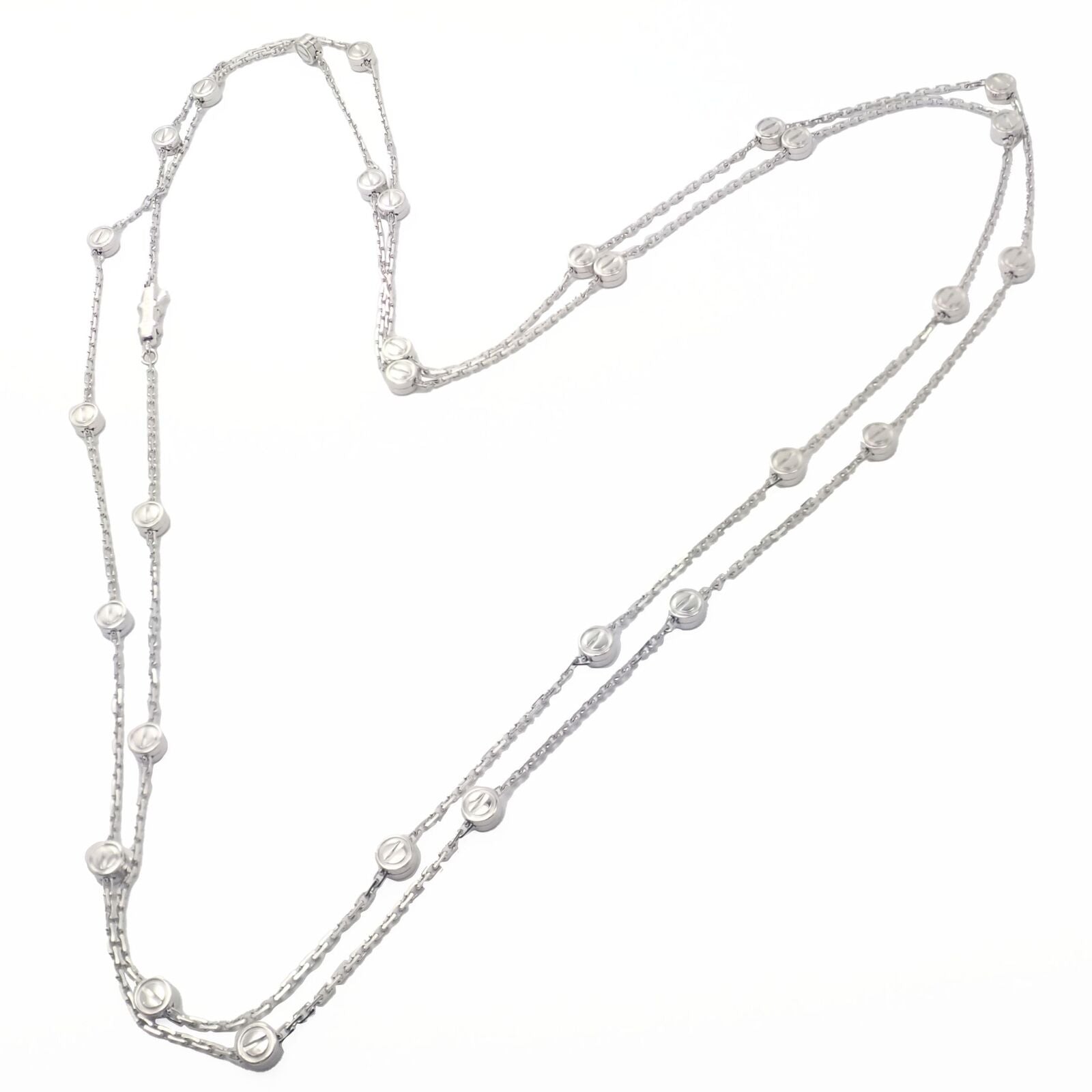 Authentic Cartier Love Screws Station 18k White Gold 46