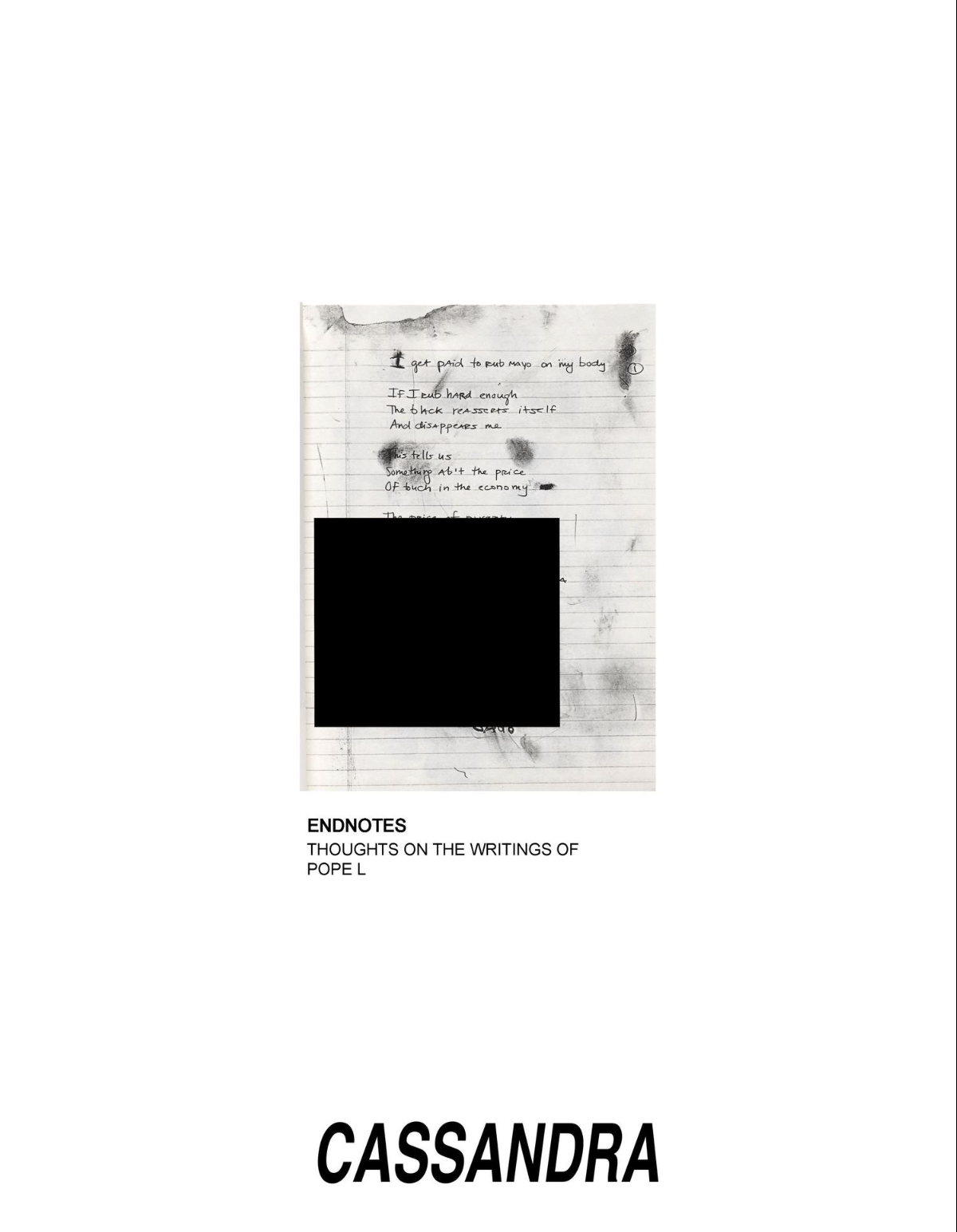Endnotes: Reflections on Pope L's Writings & Kandis Williams' Art - Perfect for Literature & Art Enthusiasts